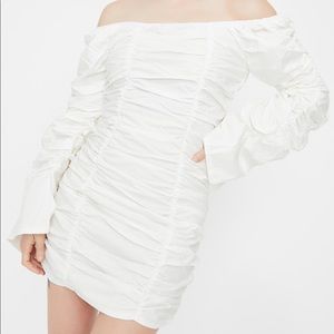 NWOT BARDOT RUCHED MINI DRESS